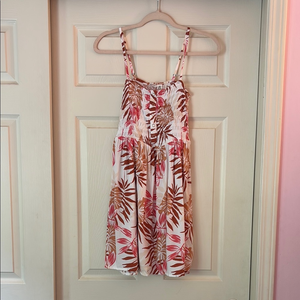 Roxy Leaf Pattern Summer Dress